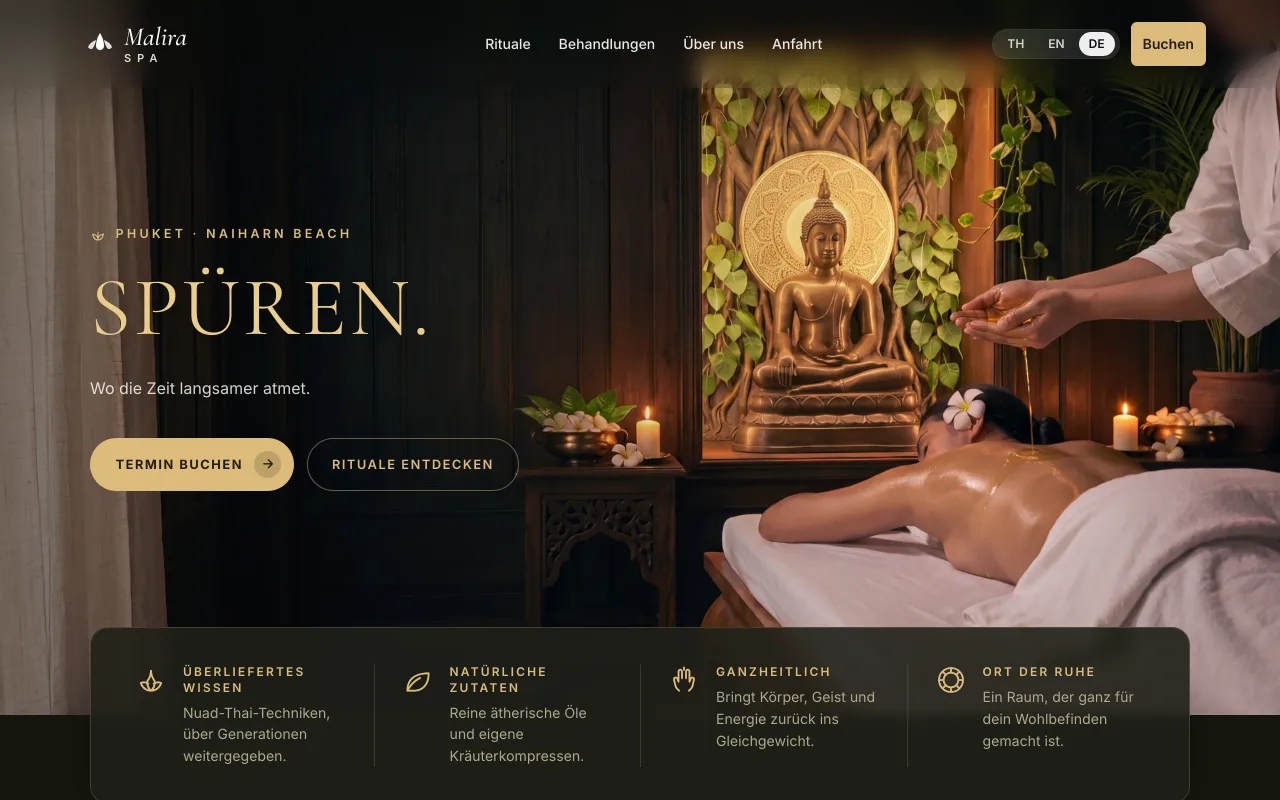 Malira Spa, Spa und Massage