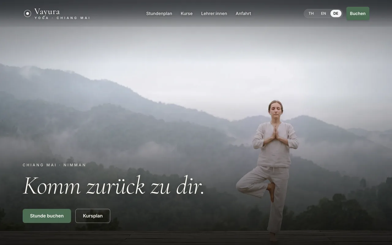 Yoga und Retreat